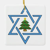 Weihnachtsbaumdekoration Keramikornament (Vorderseite)