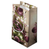 Weihnachtsbaumdekoration Lights Festliche Geschenk Kleine Geschenktüte (Rückseite Schrägansicht)