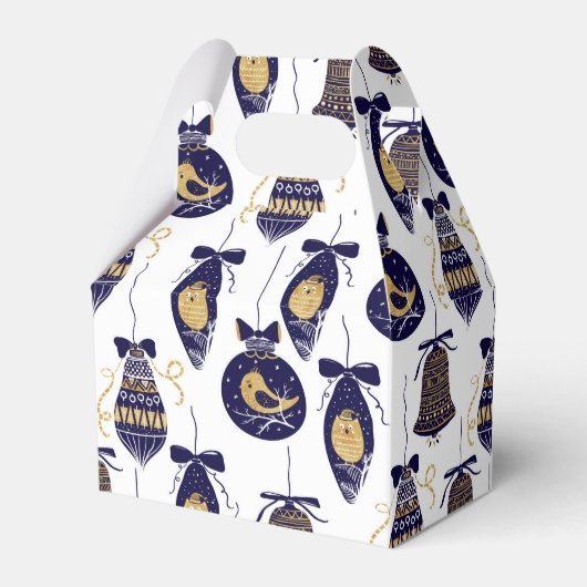 Weihnachtsbaumdekoration Muster Geschenkschachtel (Vorderseite)