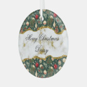 Weihnachtsbaumdekoration nach Maß Ornament Aus Glas (Vorderseite links)