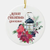 Weihnachtsbaumdekoration Oma Keramik Ornament (Vorne)