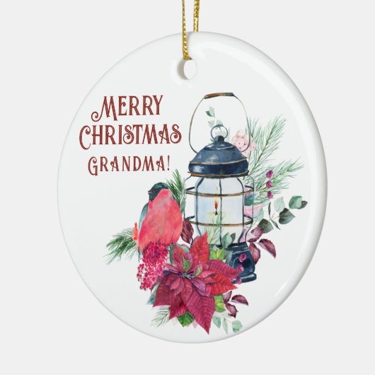 Weihnachtsbaumdekoration Oma Keramik Ornament (Links)