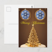 Weihnachtsbaumdekoration Postkarte (Vorne/Hinten)