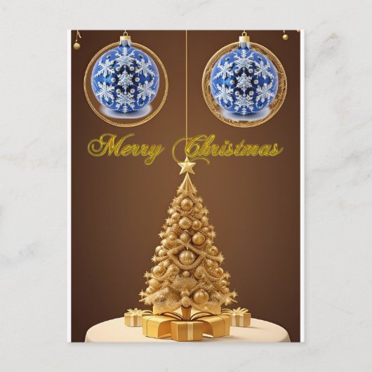 Weihnachtsbaumdekoration Postkarte (Vorderseite)