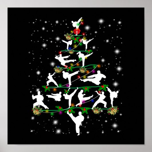 Weihnachtsbaumdekoration von Karate Poster (Vorne)