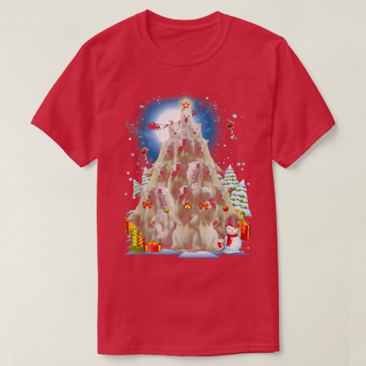 Weihnachtsbaumdekoration Weihnachtsschnee für den  T-Shirt (Design vorne)