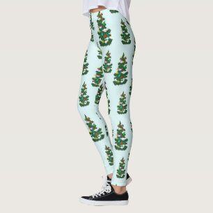 Weihnachtsbaumdekoration Winter Schnee Xmas Urlaub Leggings
