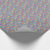 Weihnachtsbaumdekorationen blau geschenkpapier (Ecke)