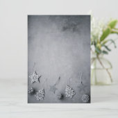 Weihnachtsbaumdekorationen Feiertagskarte (Stehend Vorderseite)