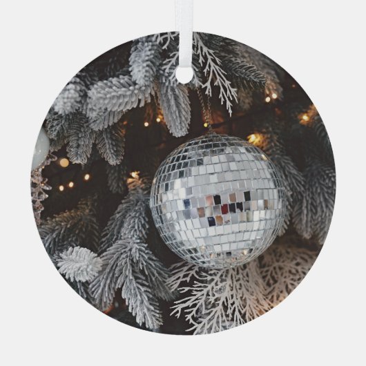 Weihnachtsbaumdekorationen, festliches Licht im Hi Ornament Aus Glas (Rückseite)