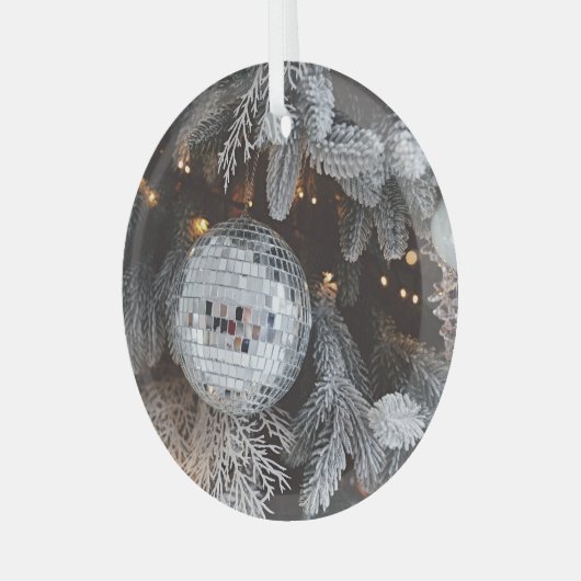 Weihnachtsbaumdekorationen, festliches Licht im Hi Ornament Aus Glas (Vorderseite links)