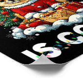 Weihnachtsbaumdekorationen für Frauen Spitz Hund L Poster (Ecke)