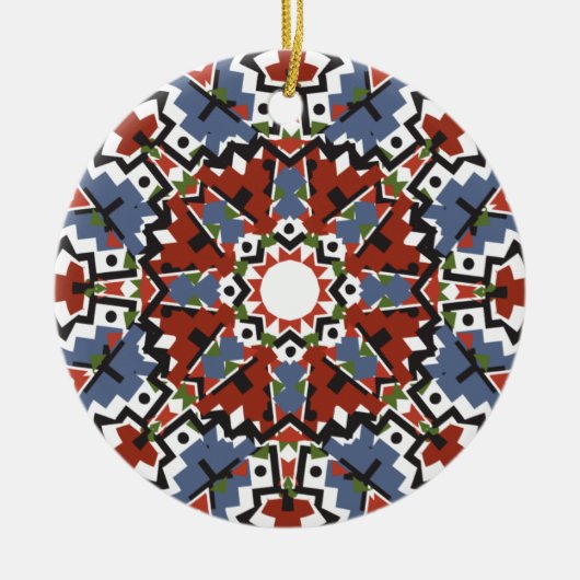 Weihnachtsbaumdekorationen im Südwesten Keramik Ornament (Vorne)