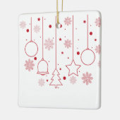 Weihnachtsbaumdekorationen Keramikornament (Links)