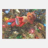 Weihnachtsbaumdekorationen Nahes Foto Geschenkpapier Set (Vorderseite 3)