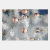 Weihnachtsbaumdekorationen Nahes Foto Geschenkpapier Set (Vorderseite 2)