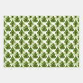 Weihnachtsbaumdekorationsmuster Geschenkpapier Set (Vorderseite 3)