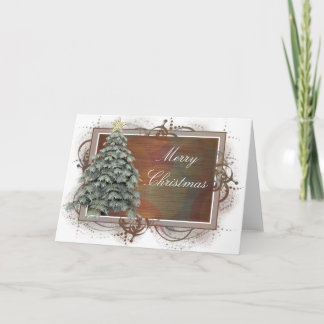 Weihnachtsbaumdesign 1 Grußkarte Feiertagskarte