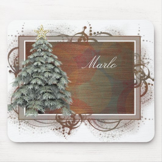 Weihnachtsbaumdesign 1 Mousepad (Vorne)