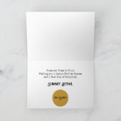 Weihnachtsbaumdesign für Gold und Glitzer Karte (Innenseite)