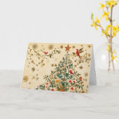 Weihnachtsbaumdesign für Gold und Glitzer Karte (Gelbe Blume)