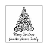 Weihnachtsbaumdesign Holz Briefmarke Gummistempel (Prägung)