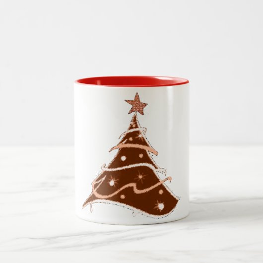 Weihnachtsbaumdesign Tasse Design (Mittel)