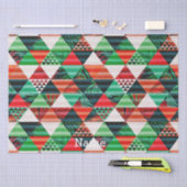 Weihnachtsbaumdesign voller Farben glücklich neu Seidenpapier (Handwerk)