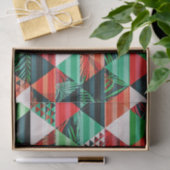 Weihnachtsbaumdesign voller Farben glücklich neu Seidenpapier (Geschenk)