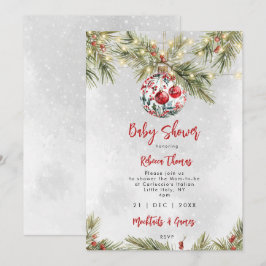 Weihnachtsbaumdusche Einladung