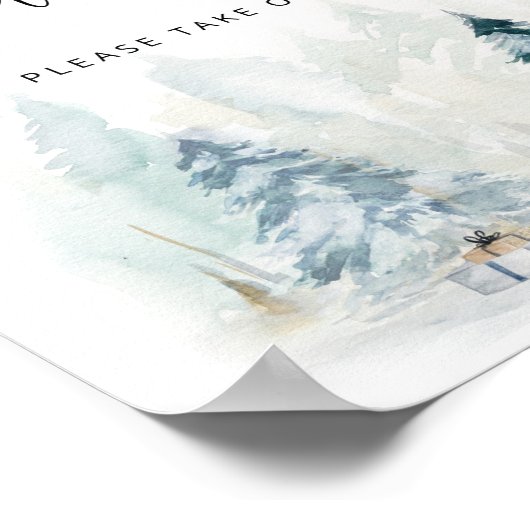 Weihnachtsbaumdusche Favoriten Poster (Ecke)