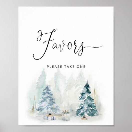 Weihnachtsbaumdusche Favoriten Poster (Vorne)