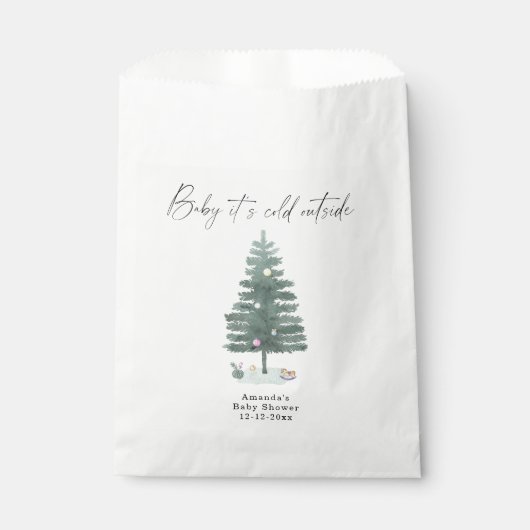 Weihnachtsbaumdusche Geschenktütchen (Vorderseite)