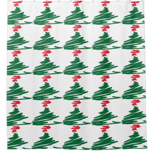 Weihnachtsbaumduschvorhang Duschvorhang (Vorderseite)