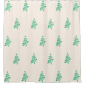 Weihnachtsbaumduschvorhang Duschvorhang (Vorderseite)
