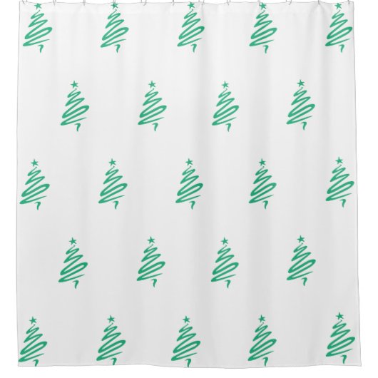 Weihnachtsbaumduschvorhang Duschvorhang (Vorderseite)