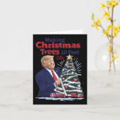 Weihnachtsbäume 10 Meter größer machen Karte (Gelbe Blume)