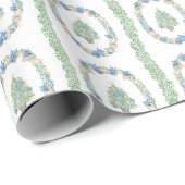 Weihnachtsbäume an der Küste Geschenkpapier (Rolleneckpunkt)