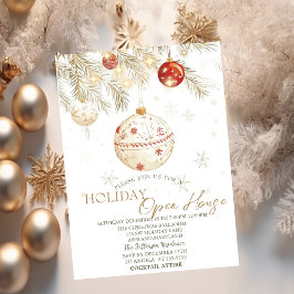 Weihnachtsbäume Aquarell Einladung