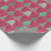 Weihnachtsbaume auf dem Papier zum Abpacken von Me Geschenkpapier (Ecke)