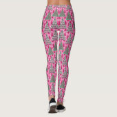 Weihnachtsbäume auf heiß rosa leggings (Rückseite)