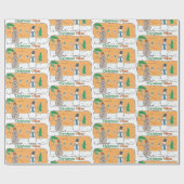 Weihnachtsbäume aus einem Teil der Welt Geschenkpapier (Flach)