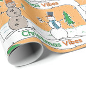 Weihnachtsbäume aus einem Teil der Welt Geschenkpapier (Rolleneckpunkt)