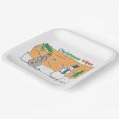 Weihnachtsbäume aus einem Teil der Welt Pappteller (Gewinkelt)