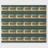 Weihnachtsbäume aus Gelb- und Grünpapier Geschenkpapier (Flach)