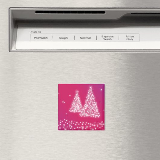 Weihnachtsbäume aus Schneeflocken Magnet (In Situ (Geschirrspüler))