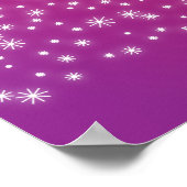 Weihnachtsbäume aus Schneeflocken Poster (Ecke)