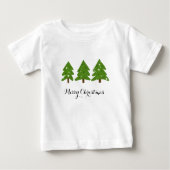 Weihnachtsbäume Baby T-shirt (Vorderseite)