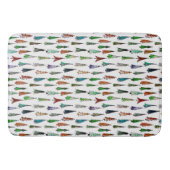 Weihnachtsbäume Badematte (Vorderseite)