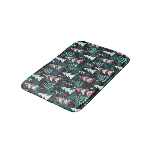 Weihnachtsbäume. Badematte (Schrägansicht)